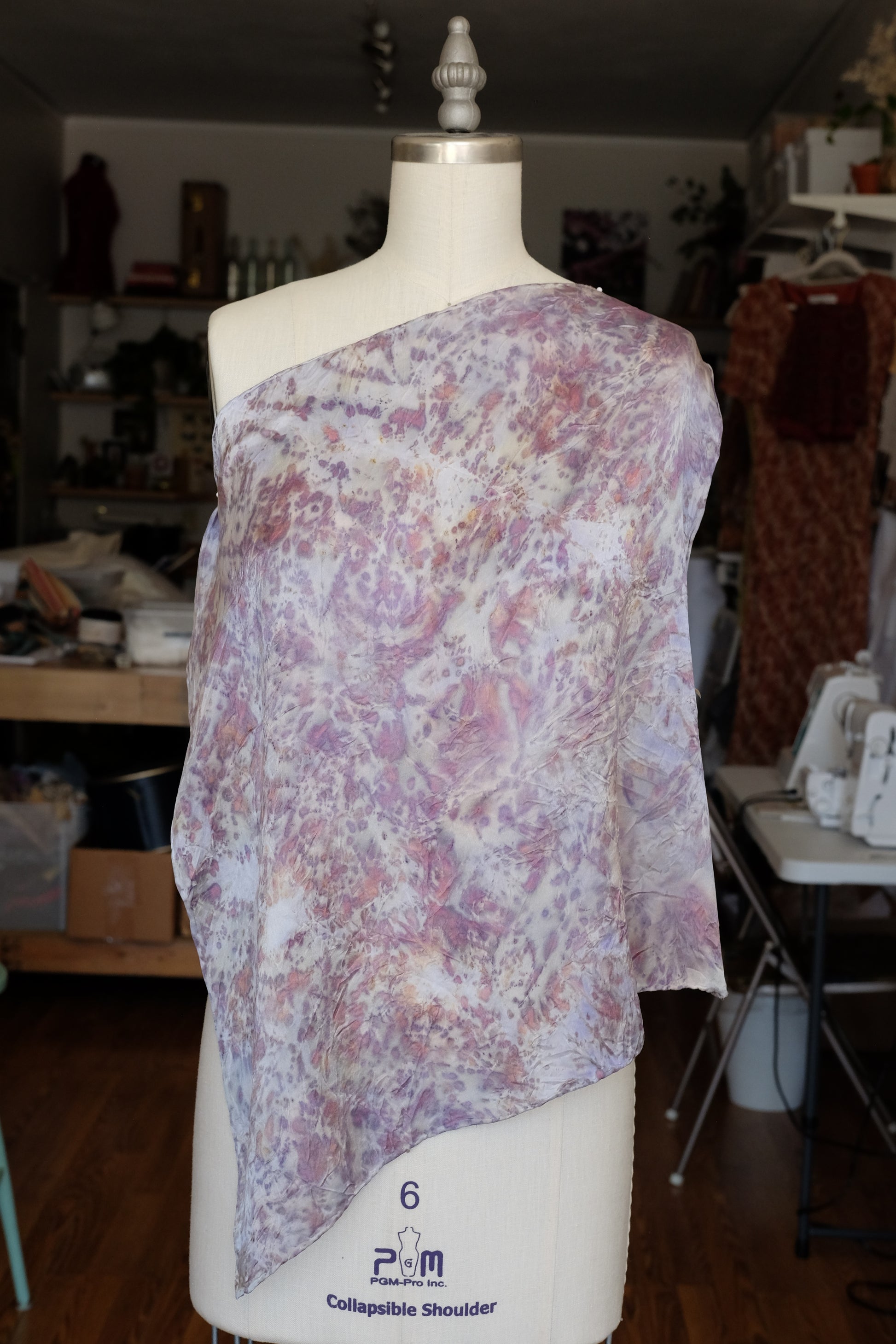 Violet Multi Silk Scarf - Bavlnka Brand